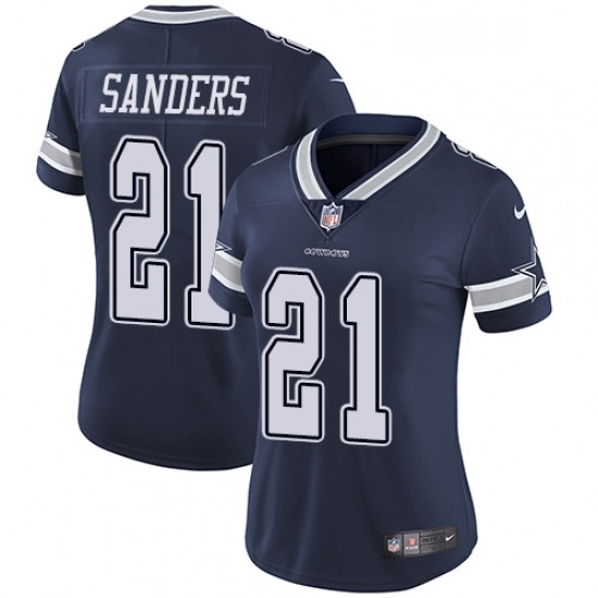 Womens Nike Dallas Cowboys 21 Deion Sanders Elite Navy Blue Team Color NFL Jersey Womens Nike Dallas Cowboys 21 Deion Sanders Elite Navy Blue Team Color NFL Jersey