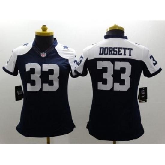 Womens Nike Dallas Cowboys #33 Tony Dorsett Navy Blue Thanksgiving NFL Limited Jersey Womens Nike Dallas Cowboys #33 Tony Dorsett Navy Blue Thanksgiving NFL Limited Jersey