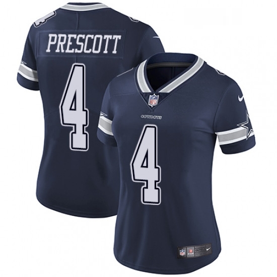 Womens Nike Dallas Cowboys 4 Dak Prescott Elite Navy Blue Team Color NFL Jersey Womens Nike Dallas Cowboys 4 Dak Prescott Elite Navy Blue Team Color NFL Jersey