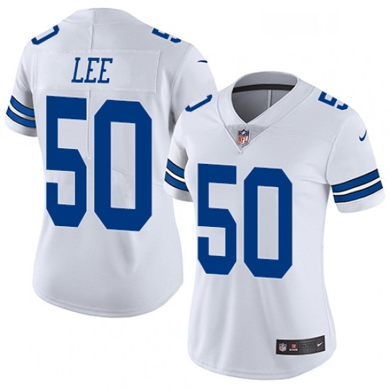 Womens Nike Dallas Cowboys 50 Sean Lee Elite White NFL Jersey Womens Nike Dallas Cowboys 50 Sean Lee Elite White NFL Jersey
