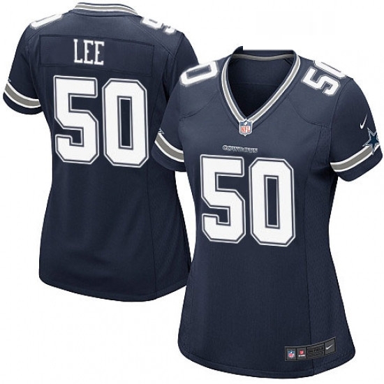 Womens Nike Dallas Cowboys 50 Sean Lee Game Navy Blue Team Color NFL Jersey Womens Nike Dallas Cowboys 50 Sean Lee Game Navy Blue Team Color NFL Jersey