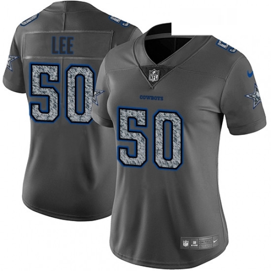 Womens Nike Dallas Cowboys 50 Sean Lee Gray Static Vapor Untouchable Limited NFL Jersey Womens Nike Dallas Cowboys 50 Sean Lee Gray Static Vapor Untouchable Limited NFL Jersey