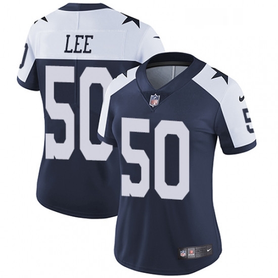 Womens Nike Dallas Cowboys 50 Sean Lee Navy Blue Throwback Alternate Vapor Untouchable Limited Player NFL Jersey Womens Nike Dallas Cowboys 50 Sean Lee Navy Blue Throwback Alternate Vapor Untouchable Limited Player NFL Jersey