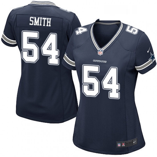 Womens Nike Dallas Cowboys 54 Jaylon Smith Game Navy Blue Team Color NFL Jersey Womens Nike Dallas Cowboys 54 Jaylon Smith Game Navy Blue Team Color NFL Jersey