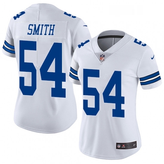 Womens Nike Dallas Cowboys 54 Jaylon Smith White Vapor Untouchable Limited Player NFL Jersey Womens Nike Dallas Cowboys 54 Jaylon Smith White Vapor Untouchable Limited Player NFL Jersey