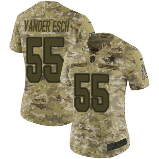 Womens Nike Dallas Cowboys 55 Leighton Vander Esch Limited Camo 2018 Salute to Service NFL Jersey Womens Nike Dallas Cowboys 55 Leighton Vander Esch Limited Camo 2018 Salute to Service NFL Jersey