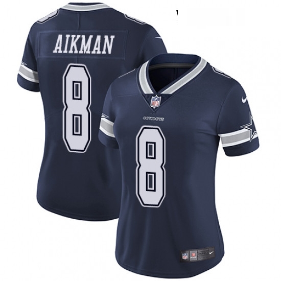 Womens Nike Dallas Cowboys 8 Troy Aikman Elite Navy Blue Team Color NFL Jersey Womens Nike Dallas Cowboys 8 Troy Aikman Elite Navy Blue Team Color NFL Jersey