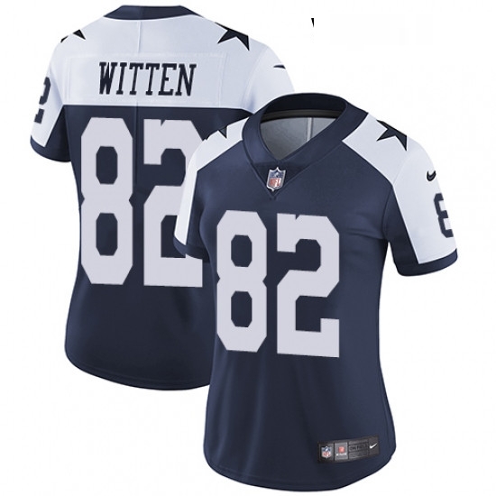 Womens Nike Dallas Cowboys 82 Jason Witten Elite Navy Blue Throwback Alternate NFL Jersey Womens Nike Dallas Cowboys 82 Jason Witten Elite Navy Blue Throwback Alternate NFL Jersey
