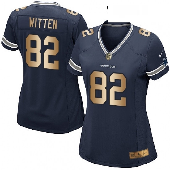 Womens Nike Dallas Cowboys 82 Jason Witten Elite NavyGold Team Color NFL Jersey Womens Nike Dallas Cowboys 82 Jason Witten Elite NavyGold Team Color NFL Jersey