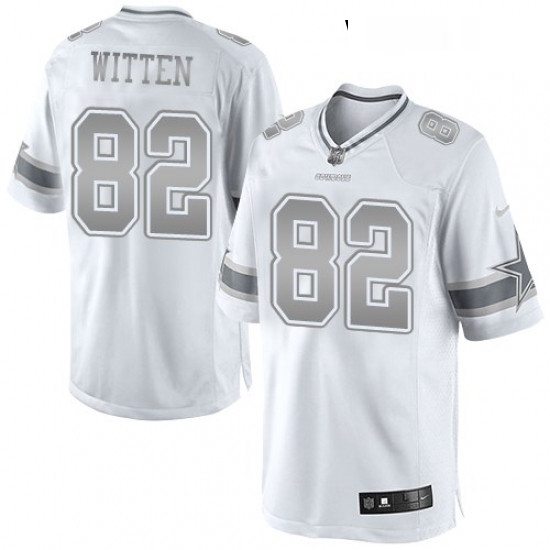 Womens Nike Dallas Cowboys 82 Jason Witten Limited White Platinum NFL Jersey Womens Nike Dallas Cowboys 82 Jason Witten Limited White Platinum NFL Jersey