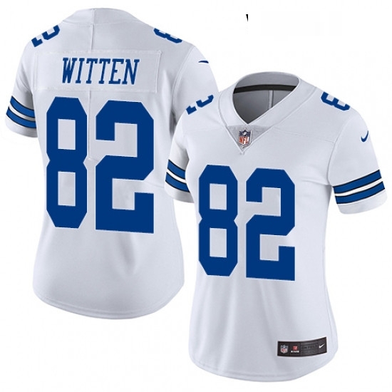 Womens Nike Dallas Cowboys 82 Jason Witten White Vapor Untouchable Limited Player NFL Jersey Womens Nike Dallas Cowboys 82 Jason Witten White Vapor Untouchable Limited Player NFL Jersey