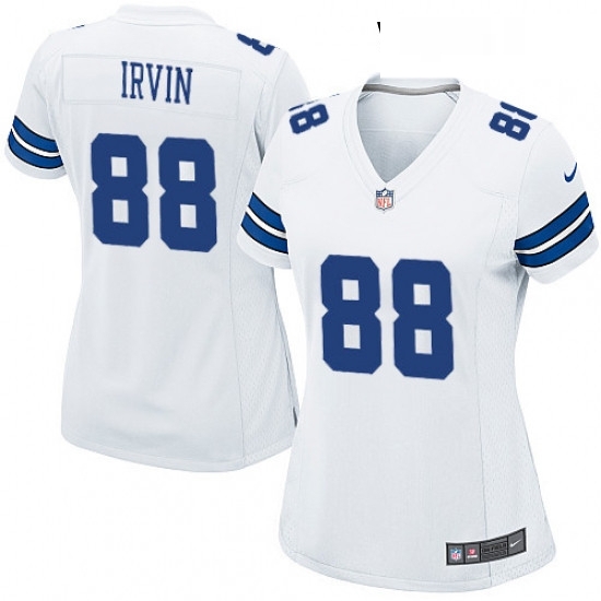 Womens Nike Dallas Cowboys 88 Michael Irvin Game White NFL Jersey Womens Nike Dallas Cowboys 88 Michael Irvin Game White NFL Jersey