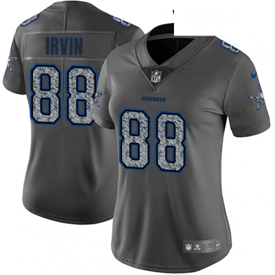 Womens Nike Dallas Cowboys 88 Michael Irvin Gray Static Vapor Untouchable Limited NFL Jersey Womens Nike Dallas Cowboys 88 Michael Irvin Gray Static Vapor Untouchable Limited NFL Jersey