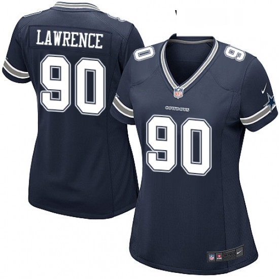Womens Nike Dallas Cowboys 90 Demarcus Lawrence Game Navy Blue Team Color NFL Jersey Womens Nike Dallas Cowboys 90 Demarcus Lawrence Game Navy Blue Team Color NFL Jersey
