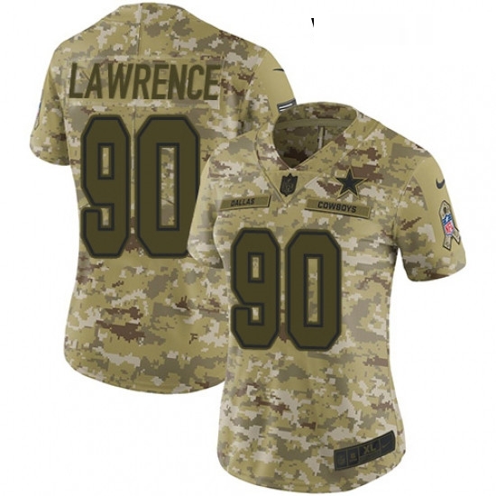 Womens Nike Dallas Cowboys 90 Demarcus Lawrence Limited Camo 2018 Salute to Service NFL Jersey Womens Nike Dallas Cowboys 90 Demarcus Lawrence Limited Camo 2018 Salute to Service NFL Jersey