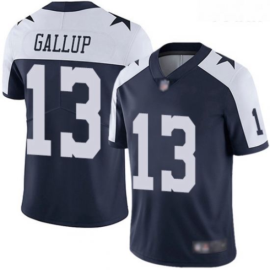 Cowboys #13 Michael Gallup Navy Blue Thanksgiving Youth Stitched Football Vapor Untouchable Limited Throwback Jersey Cowboys #13 Michael Gallup Navy Blue Thanksgiving Youth Stitched Football Vapor Untouchable Limited Throwback Jersey