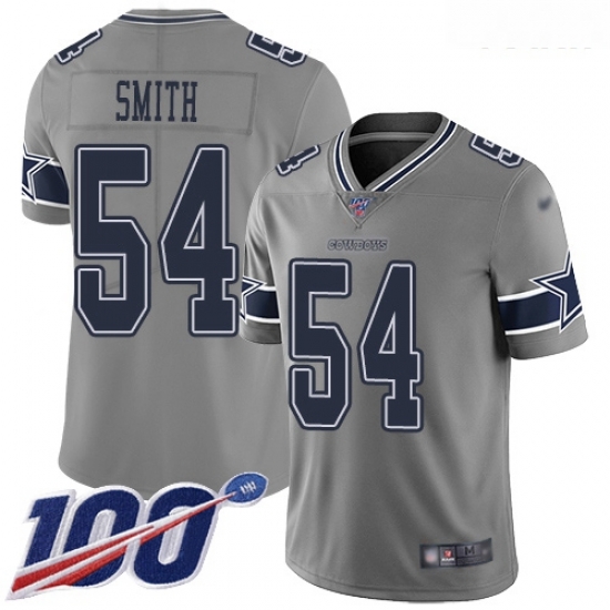 Cowboys #54 Jaylon Smith Gray Youth Stitched Football Limited Inverted Legend 100th Season Jersey Cowboys #54 Jaylon Smith Gray Youth Stitched Football Limited Inverted Legend 100th Season Jersey