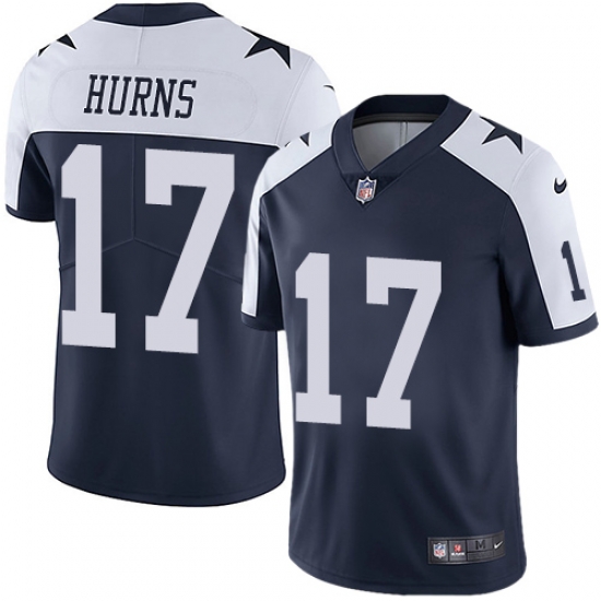 Nike Cowboys #17 Allen Hurns Navy Blue Thanksgiving Youth Stitched NFL Vapor Untouchable Limited Throwback Jersey Nike Cowboys #17 Allen Hurns Navy Blue Thanksgiving Youth Stitched NFL Vapor Untouchable Limited Throwback Jersey