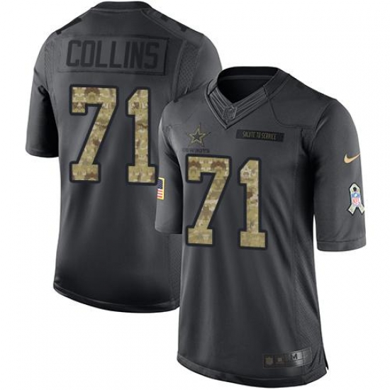 Nike Cowboys #71 La 27el Collins Black Youth Stitched NFL Limited 2016 Salute to Service Jersey Nike Cowboys #71 La 27el Collins Black Youth Stitched NFL Limited 2016 Salute to Service Jersey