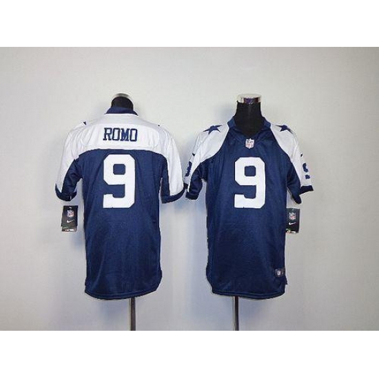 Nike Cowboys #9 Tony Romo Navy Blue Thanksgiving Youth Throwback Stitched NFL Elite Jersey Nike Cowboys #9 Tony Romo Navy Blue Thanksgiving Youth Throwback Stitched NFL Elite Jersey
