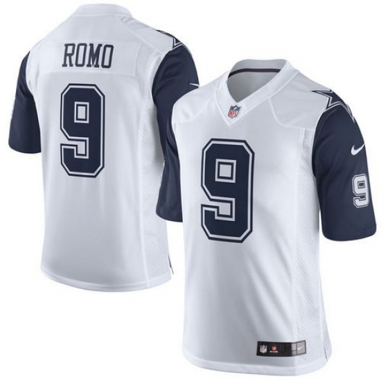 Nike Cowboys #9 Tony Romo White Youth Stitched NFL Elite Rush Jersey Nike Cowboys #9 Tony Romo White Youth Stitched NFL Elite Rush Jersey