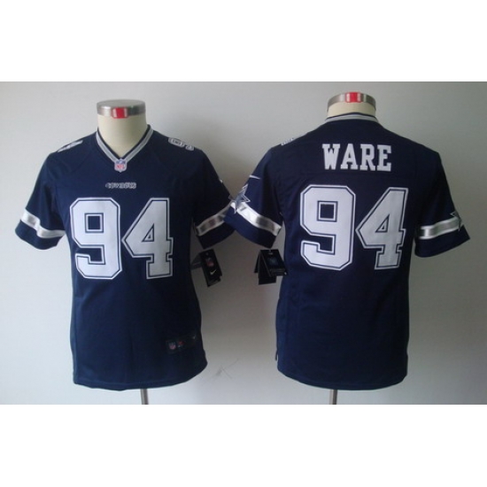 Nike Youth Dallas Cowboys #94 Ware Blue Color Limited Jerseys Nike Youth Dallas Cowboys #94 Ware Blue Color Limited Jerseys