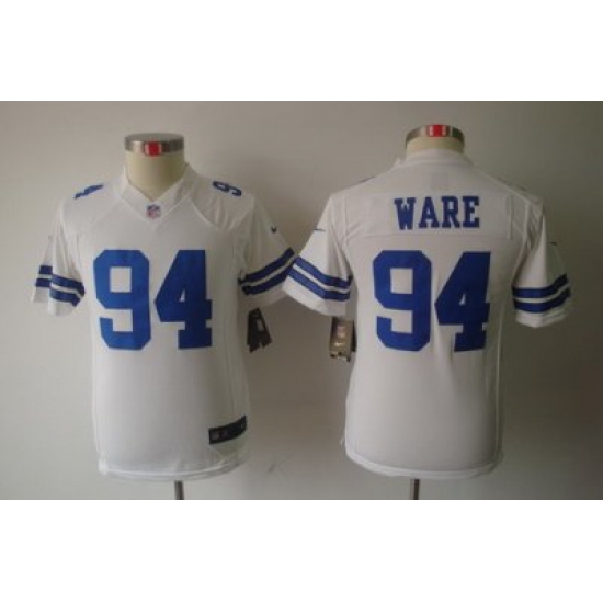 Nike Youth Dallas Cowboys #94 Ware White Color Limited Jerseys Nike Youth Dallas Cowboys #94 Ware White Color Limited Jerseys
