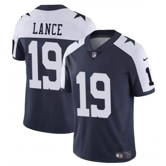 Youth Dallas Cowboys 19 Trey Lance Navy White Thanksgiving Vapor Untouchable Limited Stitched Football Jersey Youth Dallas Cowboys 19 Trey Lance Navy White Thanksgiving Vapor Untouchable Limited Stitched Football Jersey