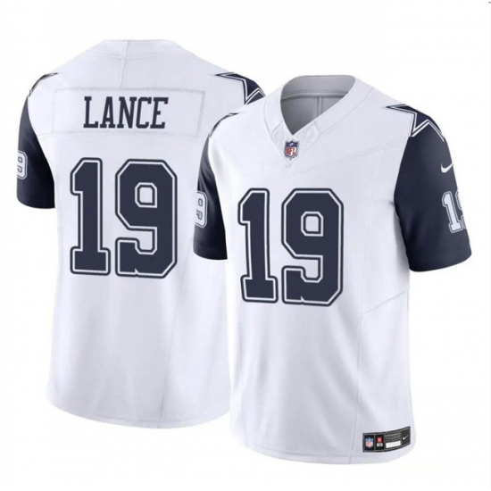 Youth Dallas Cowboys 19 Trey Lance White 2023 F U S E Vapor Untouchable Limited Stitched Football Jersey Youth Dallas Cowboys 19 Trey Lance White 2023 F U S E Vapor Untouchable Limited Stitched Football Jersey