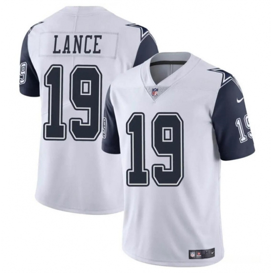 Youth Dallas Cowboys 19 Trey Lance White Color Rush Limited Stitched Football Jersey Youth Dallas Cowboys 19 Trey Lance White Color Rush Limited Stitched Football Jersey