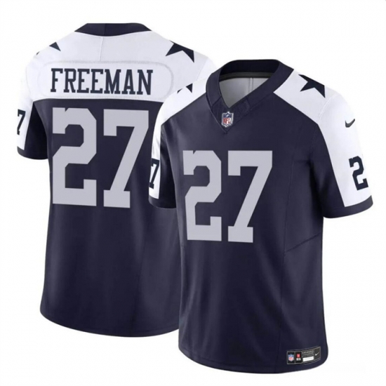 Youth Dallas Cowboys 27 Royce Freeman Navy White 2023 F U S E Thanksgiving Vapor Untouchable Limited Stitched Football Jersey Youth Dallas Cowboys 27 Royce Freeman Navy White 2023 F U S E Thanksgiving Vapor Untouchable Limited Stitched Football Jersey