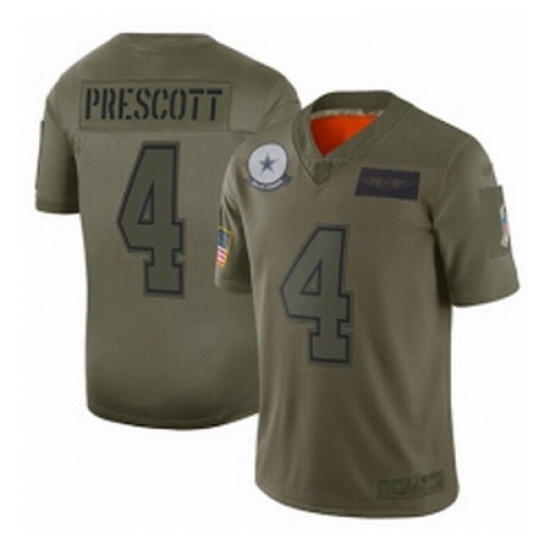 Youth Dallas Cowboys 4 Dak Prescott Limited Camo 2019 Salute to Service Football Jersey Youth Dallas Cowboys 4 Dak Prescott Limited Camo 2019 Salute to Service Football Jersey