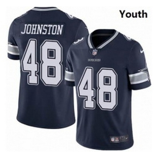 Youth Dallas Cowboys 48 Daryl Johnston Nike Vapor Navy Blue Limited Jersey Youth Dallas Cowboys 48 Daryl Johnston Nike Vapor Navy Blue Limited Jersey