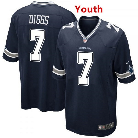 Youth Dallas Cowboys 7 Trevon Diggs Navy Jersey Youth Dallas Cowboys 7 Trevon Diggs Navy Jersey