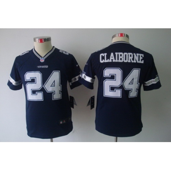 Youth Kids Dallas Cowboys #24 Morris Claiborne Blue Color Limited Jerseys Youth Kids Dallas Cowboys #24 Morris Claiborne Blue Color Limited Jerseys