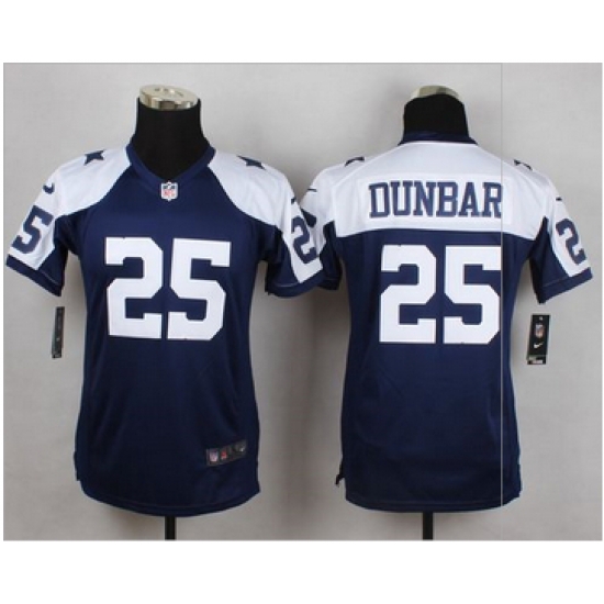 Youth Nike Cowboys #25 Lance Dunbar Navy Blue Thanksgiving Throwback NFL Elite Jersey Youth Nike Cowboys #25 Lance Dunbar Navy Blue Thanksgiving Throwback NFL Elite Jersey