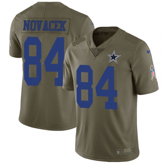 Youth Nike Cowboys #84 Jay Novacek Olive Stitched NFL Limited 2017 Salute to Service Jersey Youth Nike Cowboys #84 Jay Novacek Olive Stitched NFL Limited 2017 Salute to Service Jersey