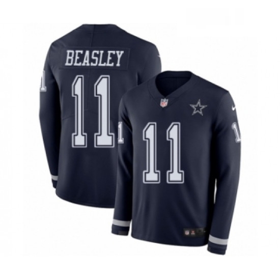 Youth Nike Dallas Cowboys 11 Cole Beasley Limited Navy Blue Therma Long Sleeve NFL Jersey Youth Nike Dallas Cowboys 11 Cole Beasley Limited Navy Blue Therma Long Sleeve NFL Jersey