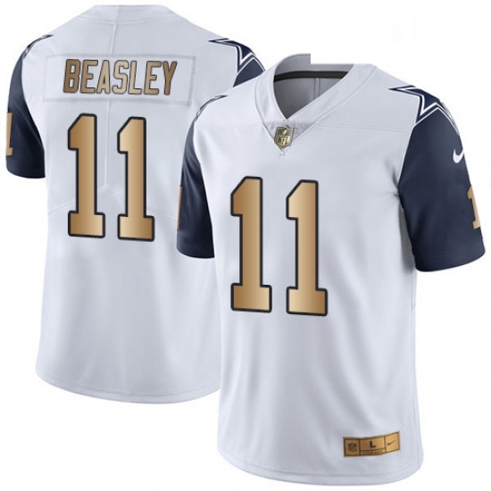 Youth Nike Dallas Cowboys 11 Cole Beasley Limited WhiteGold Rush NFL Jersey Youth Nike Dallas Cowboys 11 Cole Beasley Limited WhiteGold Rush NFL Jersey