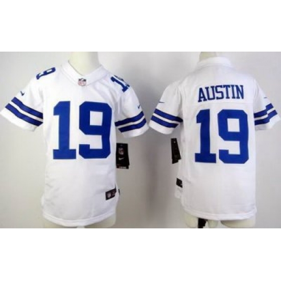 Youth Nike Dallas Cowboys #19 Miles Austin White Nike NFL Jerseys