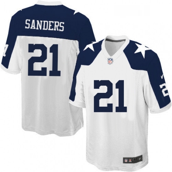 Youth Nike Dallas Cowboys 21 Deion Sanders Elite White Throwback Alternate NFL Jersey Youth Nike Dallas Cowboys 21 Deion Sanders Elite White Throwback Alternate NFL Jersey