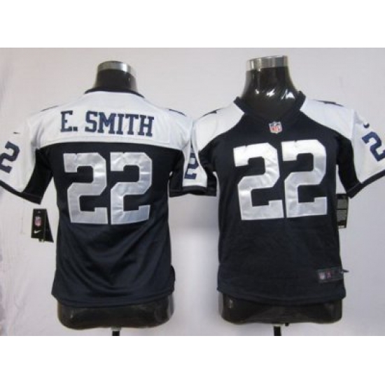 Youth Nike Dallas Cowboys 22 E.SMITH Blue Thankgivings Nike NFL Jerseys Youth Nike Dallas Cowboys 22 E.SMITH Blue Thankgivings Nike NFL Jerseys