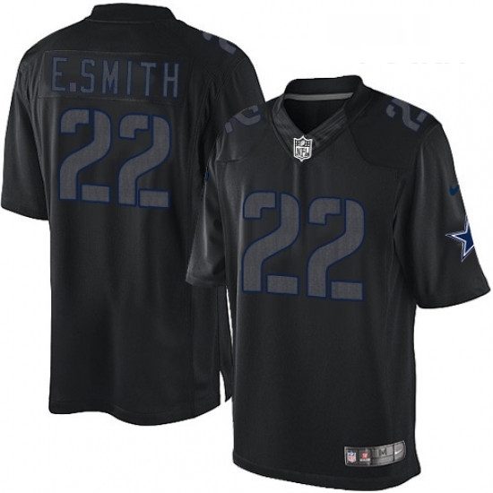 Youth Nike Dallas Cowboys 22 Emmitt Smith Limited Black Impact NFL Jersey Youth Nike Dallas Cowboys 22 Emmitt Smith Limited Black Impact NFL Jersey
