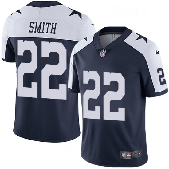 Youth Nike Dallas Cowboys 22 Emmitt Smith Navy Blue Throwback Alternate Vapor Untouchable Limited Player NFL Jersey Youth Nike Dallas Cowboys 22 Emmitt Smith Navy Blue Throwback Alternate Vapor Untouchable Limited Player NFL Jersey