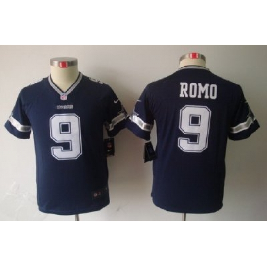 Youth Nike Dallas Cowboys #9 Romo Blue Color Limited Jerseys Youth Nike Dallas Cowboys #9 Romo Blue Color Limited Jerseys