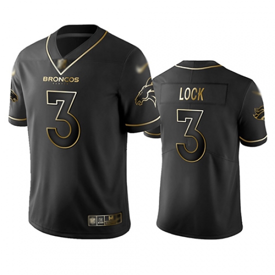 Broncos 3 Drew Lock Black Men Stitched Football Limited Golden Edition Jersey Broncos 3 Drew Lock Black Men Stitched Football Limited Golden Edition Jersey