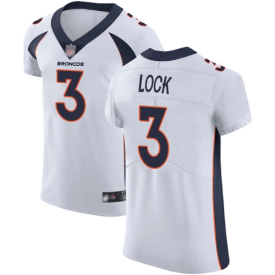 Broncos 3 Drew Lock White Men Stitched Football Vapor Untouchable Elite Jersey Broncos 3 Drew Lock White Men Stitched Football Vapor Untouchable Elite Jersey