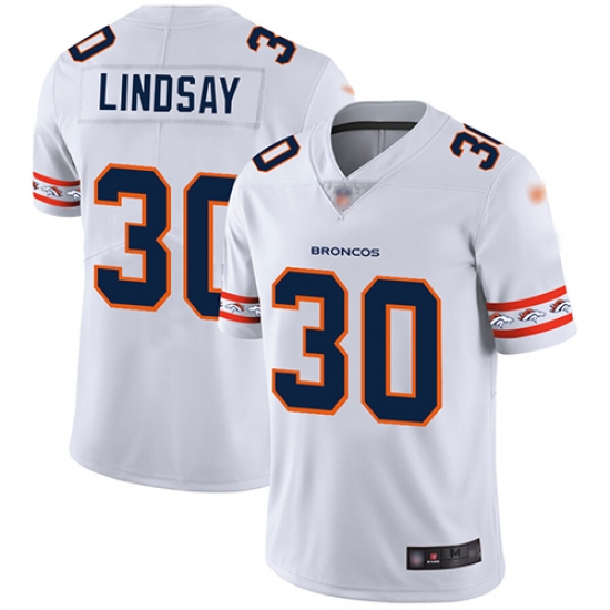 Broncos 30 Phillip Lindsay White Mens Stitched Football Limited Team Logo Fashion Jersey Broncos 30 Phillip Lindsay White Mens Stitched Football Limited Team Logo Fashion Jersey
