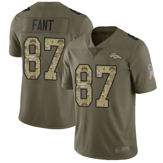 Broncos 87 Noah Fant Olive Camo Men Stitched Football Limited 2017 Salute To Service Jersey Broncos 87 Noah Fant Olive Camo Men Stitched Football Limited 2017 Salute To Service Jersey