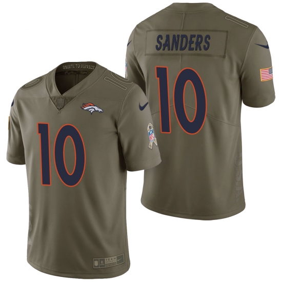 Denver Broncos #10 Emmanuel Sanders Olive 2017 Salute to Service Limited Jersey Denver Broncos #10 Emmanuel Sanders Olive 2017 Salute to Service Limited Jersey